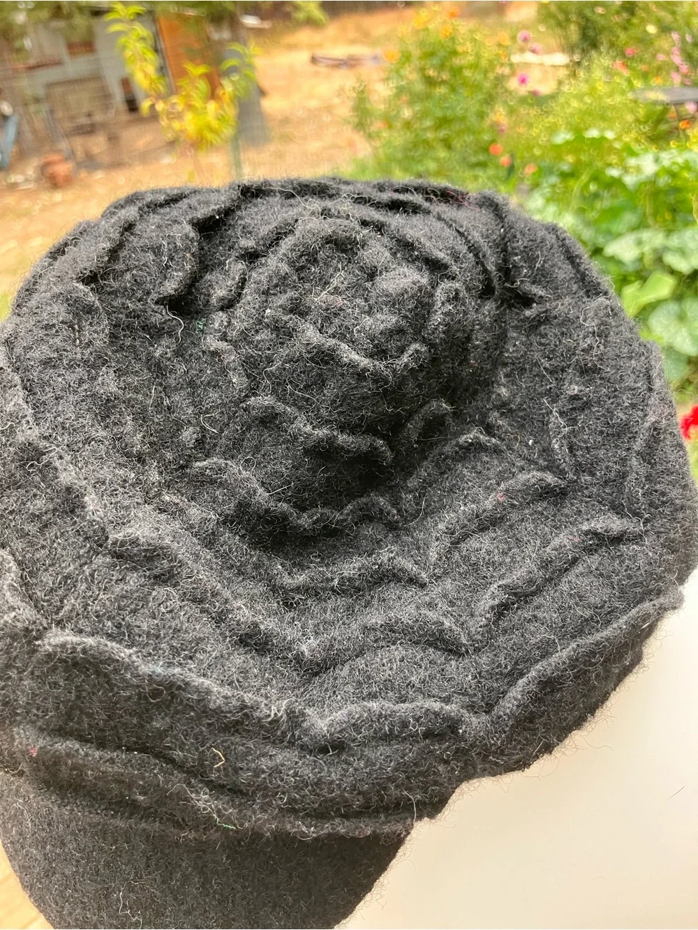 Wool blend cap made in Italy